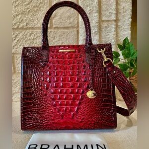 ♥️ROSE OMBRE CAROLINE Brahmin Satchel $345 MSRP